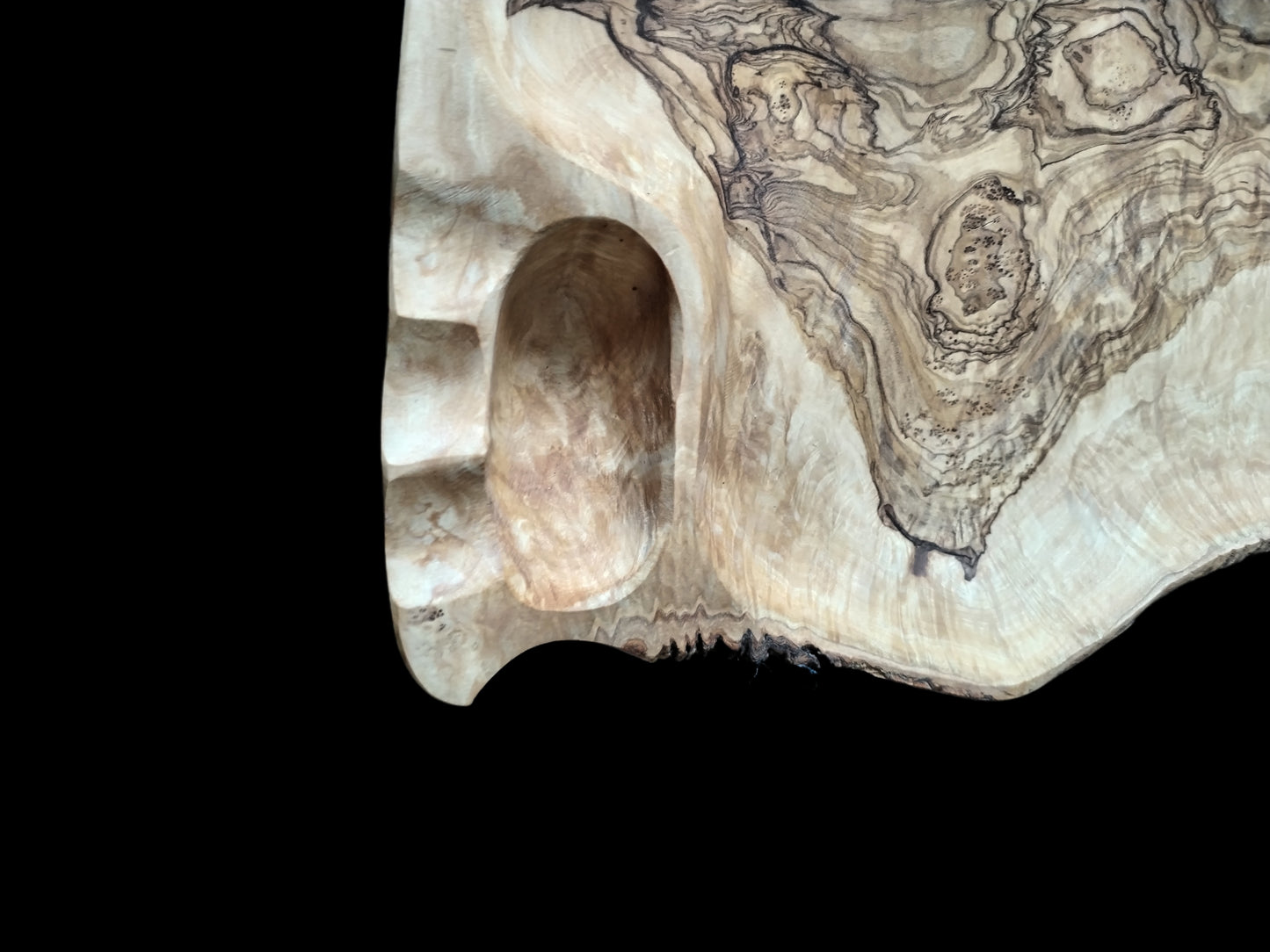 Tablett, Servierbrett xxl aus Olivenholz - Handgemacht & Unikat